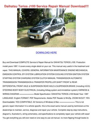 download DAIHATSU F70 F75 F77 Transfer workshop manual