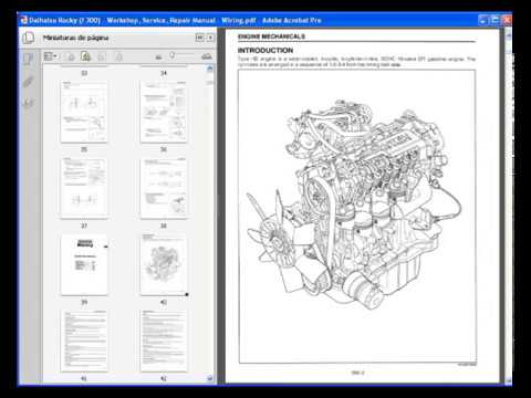 download DAIHATSU FEROZA F300 Engine workshop manual