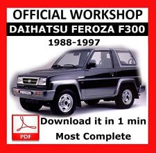 download DAIHATSU FEROZA F300 workshop manual