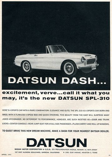 download DATSUN SPORTS CAR SP L 310 workshop manual