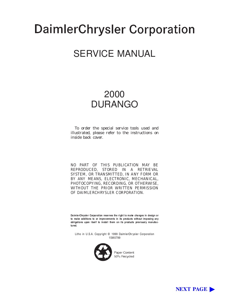download DODGE DURANGO Manual6 able workshop manual