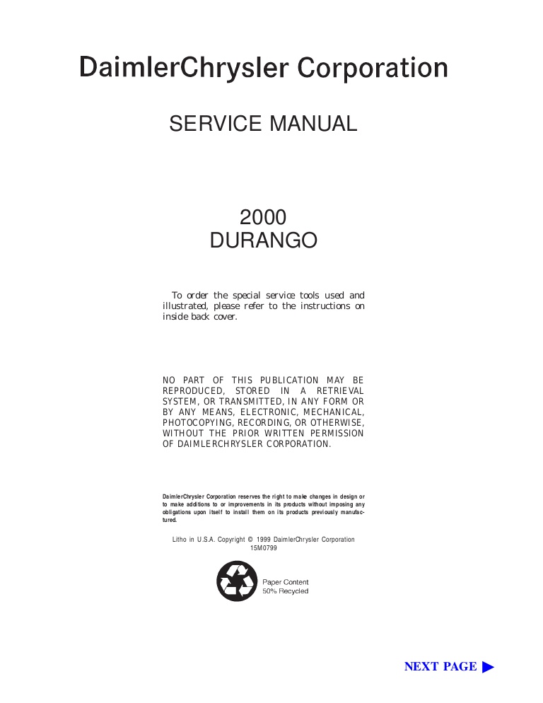 download DODGE DURANGO Manual6 workshop manual