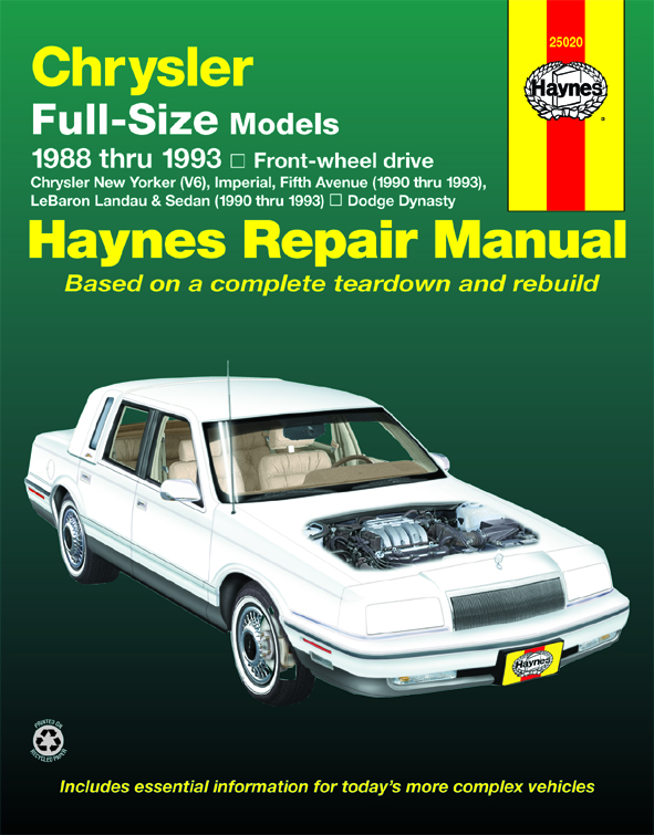 download DODGE DYNASTY workshop manual