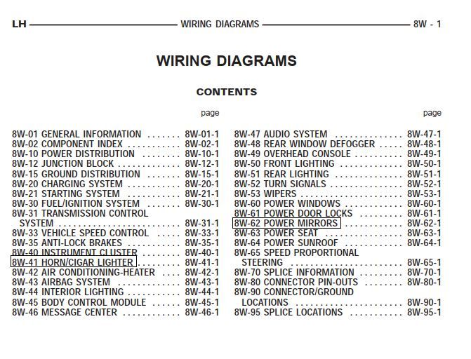 download DODGE INTREPID CONCORDE VISION workshop manual