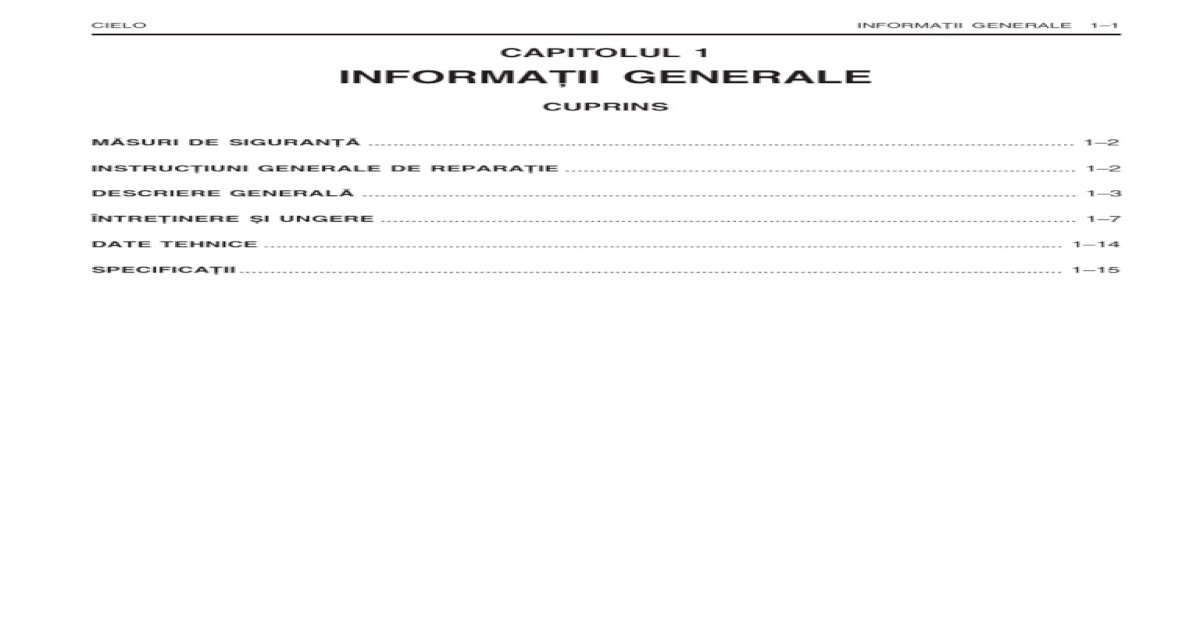 download Daewoo Damas Informatii Generale workshop manual