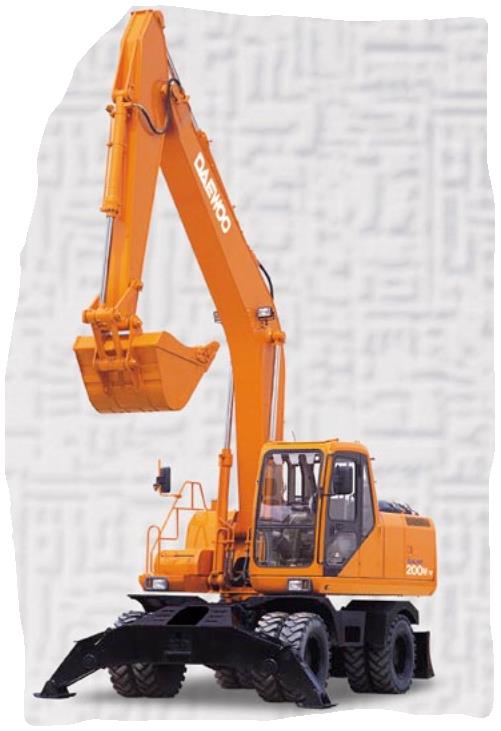 download Daewoo Doosan DX210W Wheel Excavator able workshop manual