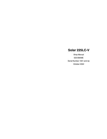 download Daewoo Doosan Solar 225NLC V Excavator able workshop manual