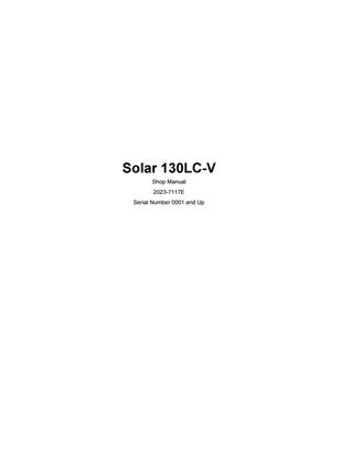 download Daewoo Doosan Solar 290LC V Excavator able workshop manual