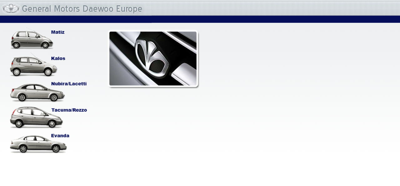 download Daewoo Europe MATIZ KALOS NUBIRA LACETTI TACUMA REZZO EVandA Car able workshop manual