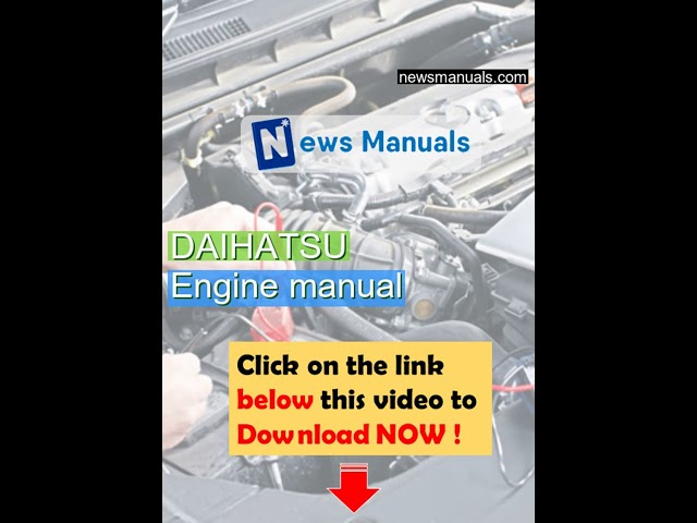 download Daihatsu F300 workshop manual