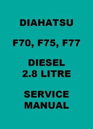 download Daihatsu F70 F75 F77 workshop manual