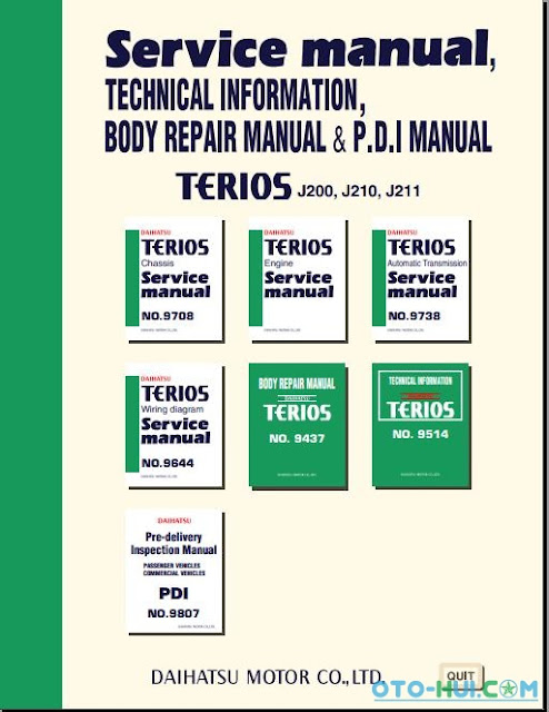 download Daihatsu Terios J200 J210 J211  able workshop manual