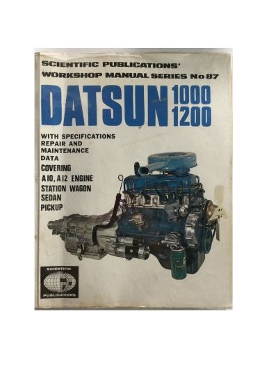 download Datsun 1000 1200 A10 A12 Station Wagon Sedan Pickup Serv workshop manual