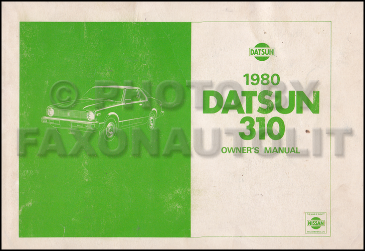 download Datsun 310 workshop manual