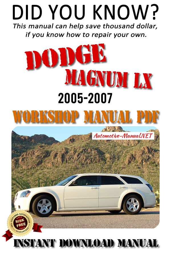 download Dodge Magnum LX Reapir workshop manual