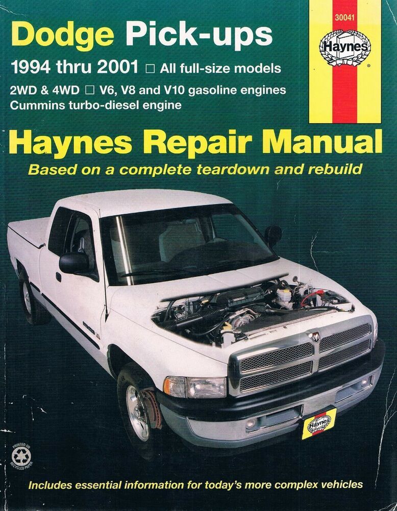 download Dodge Ram Truck 1500 2500 3500 workshop manual