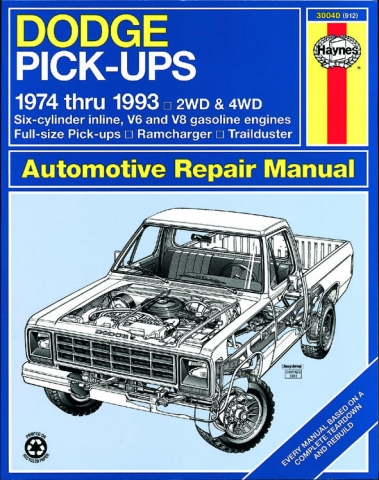download Dodge W150 W250 W350 able workshop manual