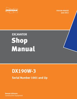 download Doosan DX170W Wheel Excavator able workshop manual