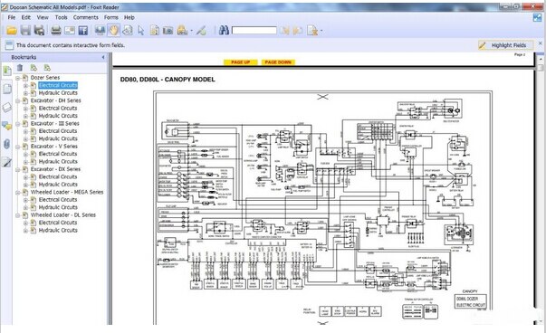 download Doosan DX420LC Excavator Hydraulic Schematics able workshop manual