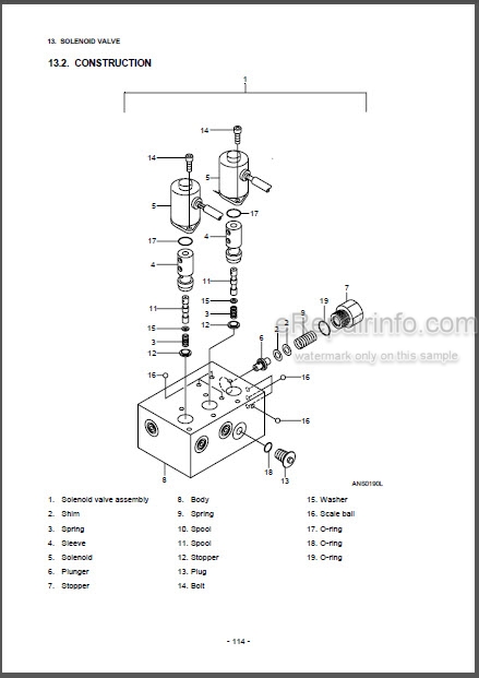 download Doosan SOLAR 030 SOLAR 030 PLUS SOLAR 035 Excavator Hydraulic Schematics able workshop manual
