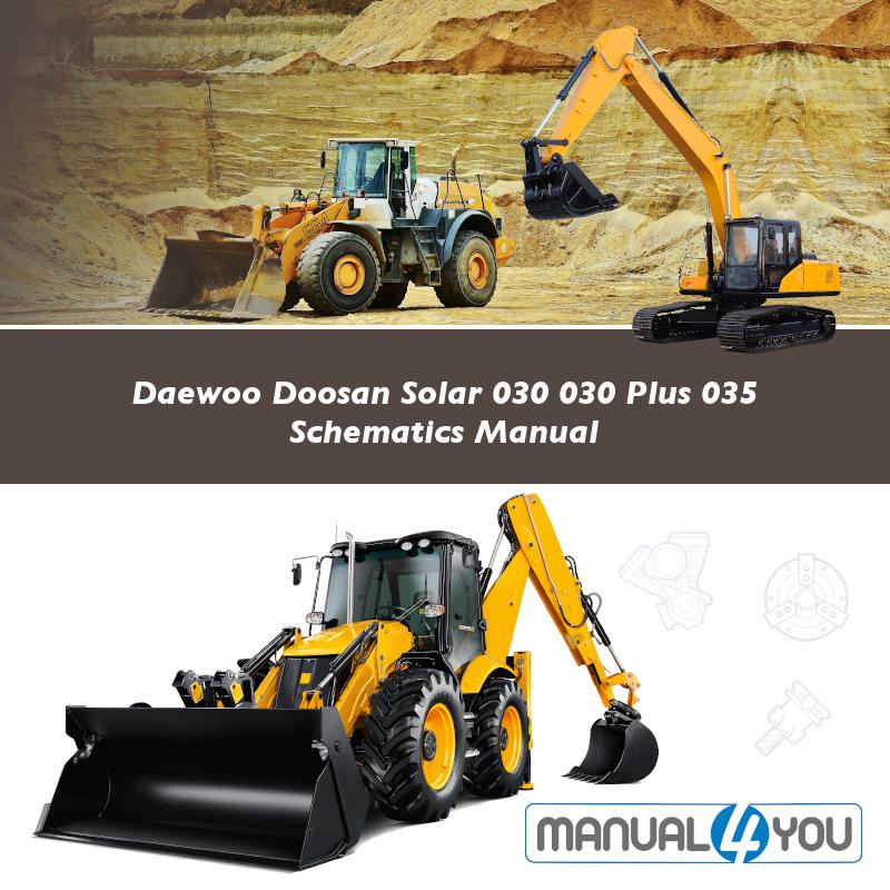 download Doosan SOLAR 030 SOLAR 030 PLUS SOLAR 035 Excavator Hydraulic Schematics able workshop manual