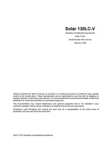 download Doosan SOLAR 055 V PLUS Excavator Hydraulic Schematics able workshop manual