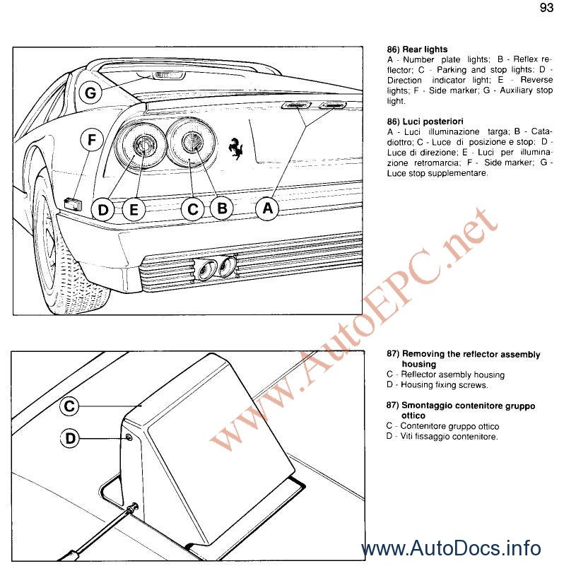 download FERRARI DINO 308 GT4 workshop manual