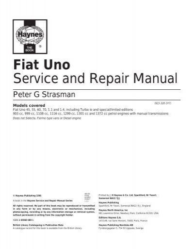 download FIAT UNO 45 55 60 70 able workshop manual