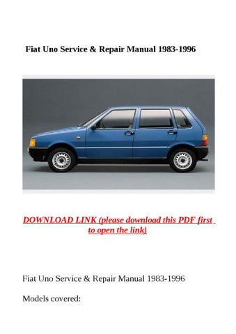 download FIAT UNO 45 55 60 70 able workshop manual