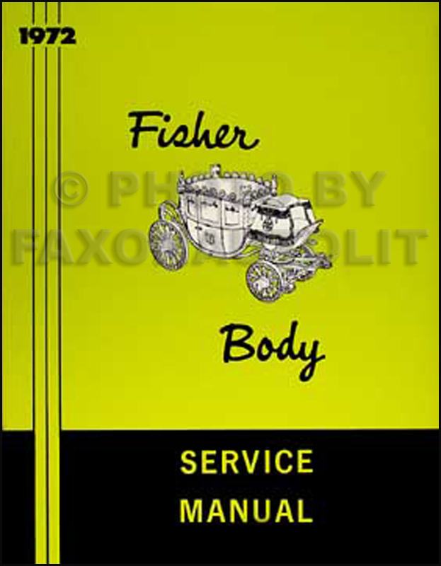 download FISHER Body Chevrolet Oldsmobile Buick Pontiac Cadillac workshop manual