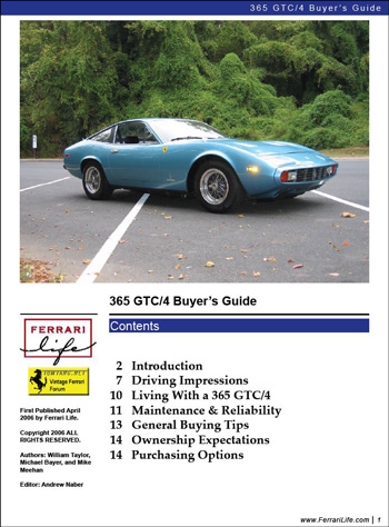 download Ferrari 365 GT4 2+2 workshop manual