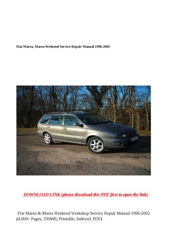 download Fiat Marea Weekend able workshop manual