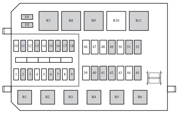 download Ford Mercury Cougar XR7 INTERIOR FUSE PANEL workshop manual