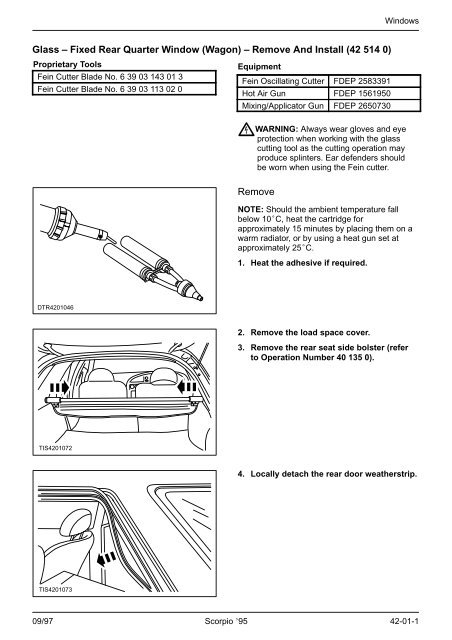 download Ford Scorpio workshop manual