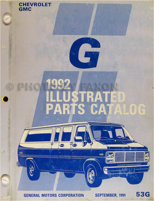 download GMC G Van workshop manual