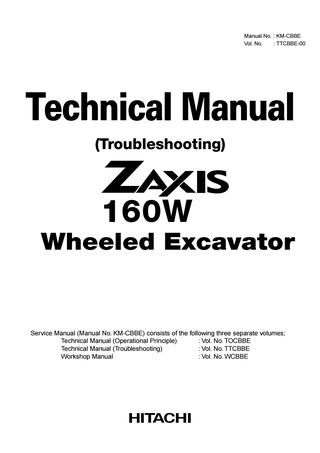 download HITACHI ZAXIS 210W WHEELED Excavator able workshop manual