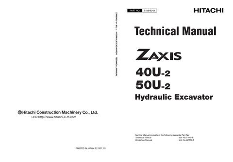 download HITACHI ZAXIS 27U 2 30U 2 35U 2 Excavator able workshop manual