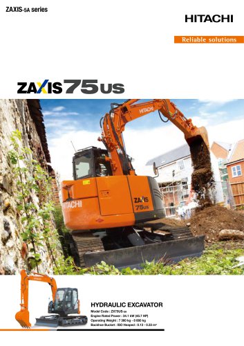 download HITACHI ZAXIS 75US Excavator able workshop manual