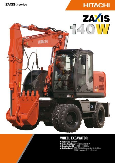 download HITACHI ZAXIS ZX140W 3 Excavator able workshop manual