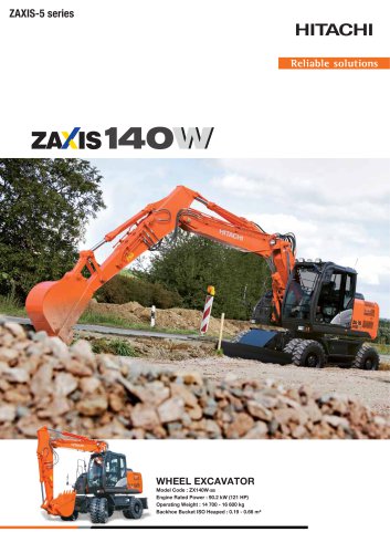 download HITACHI ZAXIS ZX140W 3 Excavator able workshop manual