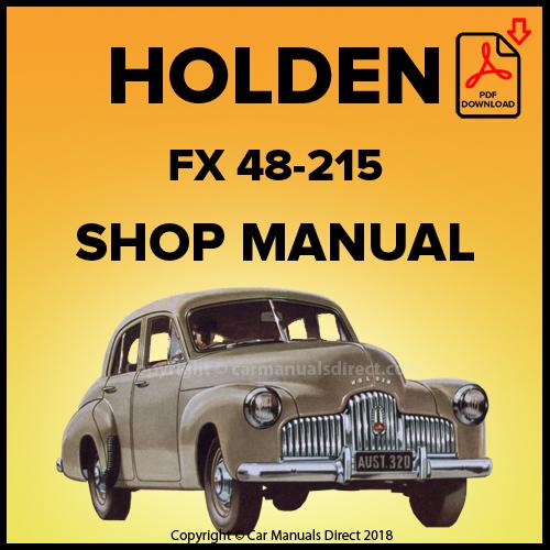 download HOLDEN 48 50 FX FJ FE FC FB workshop manual