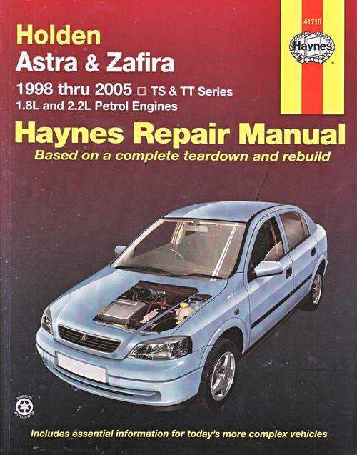 download HOLDEN ASTRA H workshop manual