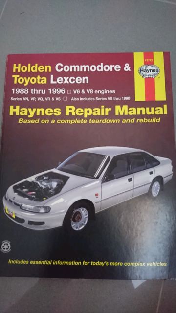 download HOLDEN COMMODORE LEXCEN VR VS workshop manual