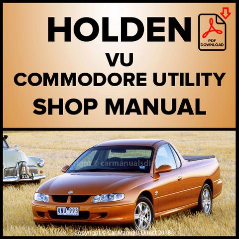 download HOLDEN COMMODORE UTILITY VU able workshop manual