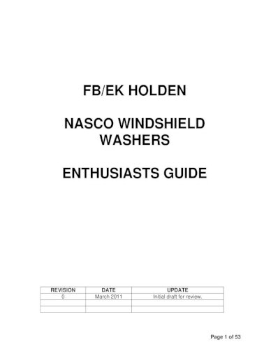 download HOLDEN FE ue NASCO able workshop manual