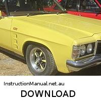 download HOLDEN HX MONARO ASSEMBLY workshop manual