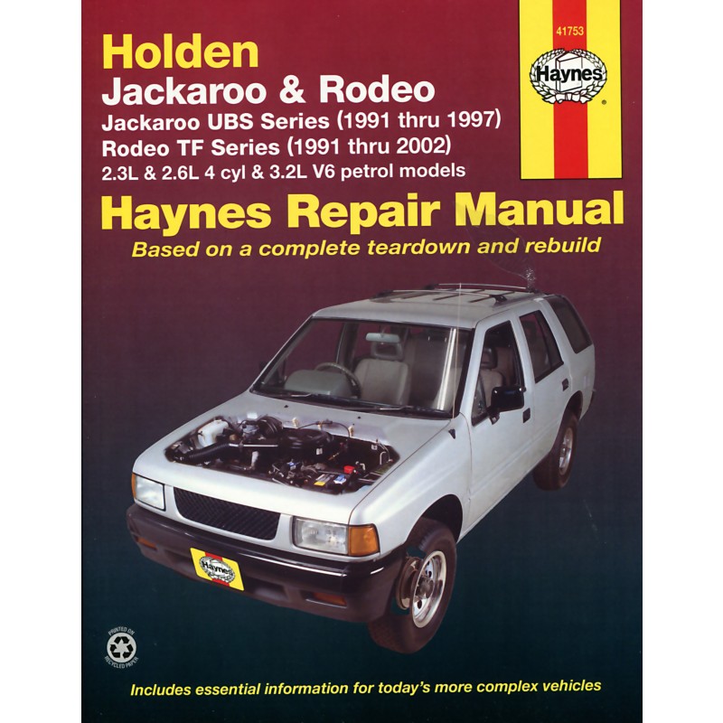 download HOLDEN JACKAROO workshop manual