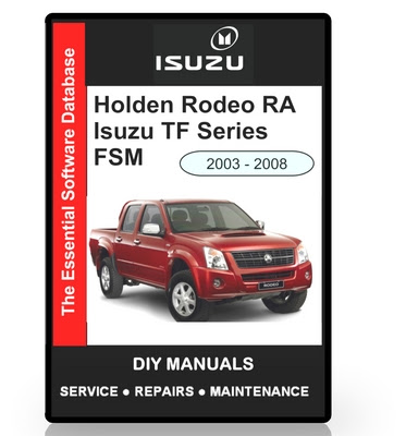 download HOLDEN RODEO ISUZU KB TF 140 workshop manual