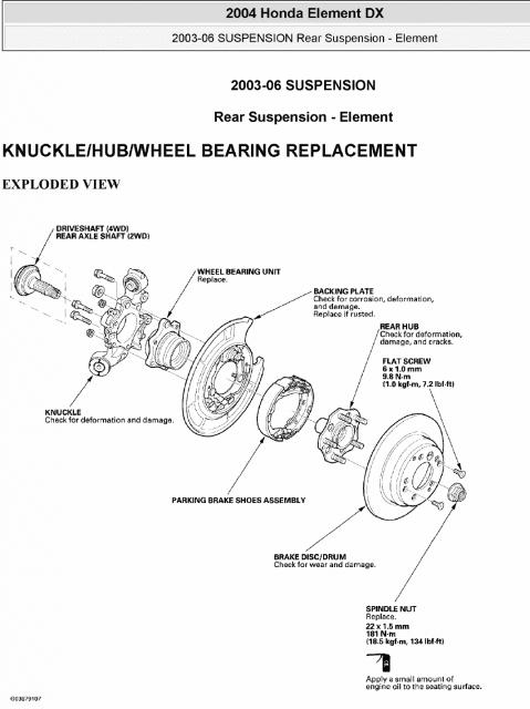 download HONDA Element workshop manual