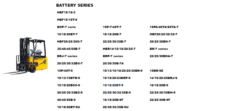 download HYUNDAI 15BR 9E Forklift Truck able workshop manual